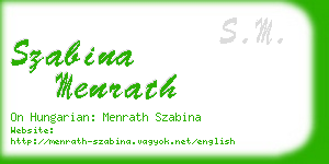 szabina menrath business card